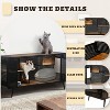 Gulches Spacious Cat House with Tempered Glass for Living Room, Corridor, Study and Other Spaces in Black - 3 of 4
