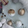 NAYSAYE Party Decoration and Accessories Set of 6 Glass Christmas Ball Ornament for Holiday Celebration, Gold, 3.9"*3.9"*0.09" - 4 of 4