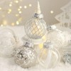 25 Pcs Christmas Ball Ornaments,2.36 Inch Clear Christmas Tree Decorations,Shatterproof Xmas Tree Halling Balls - 3 of 4