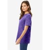 Woman Within Plus Size Perfect Printed Short-Sleeve Crewneck Tee - 3 of 4
