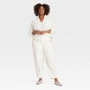 Women's Side Slit Collared Pullover Sweater - Ava & Viv™ - 3 of 3