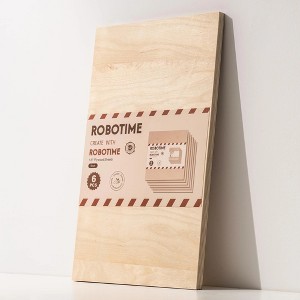 ROBOTIME 3D Puzzles, Plywood Crafting with smooth and sturdy surfaces, for Cutting to Make Gifts, Beige, 19.6"*11.8"*1.8" - 1 of 4