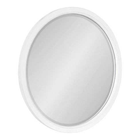 24 X 24 Hogan Round Framed Decorative Wall Mirror White - Kate & Laurel  All Things Decor : Target