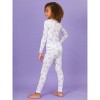 RuffleButts SoftSnooze Big Girls Ruffle Long Sleeve Pajama Set - 4 of 4