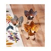 tagltd 4.5" Thanksgiving Turkey Shaped Oak Leaf Tealight Votive Holder Antique Gold Candlestick Holder - 2 of 2