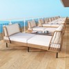 Gymax 2PCS Patio Wicker Daybed w/Seat Back Cushions Robust Metal Legs For Backyard - 3 of 4