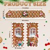 3 Pcs Christmas Gingerbread House Decorations for Xmas Holiday Party Photography Photo Background Decor - 2 of 4