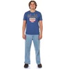 Seven Times Six Mickey Mouse T-Shirt Men's American Flag Short Sleeve Graphic Top Blue - 2 of 4