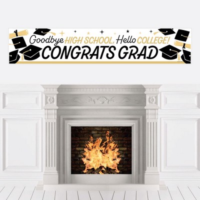 Big Dot of Happiness Hello College Graduation Party Decorations Party Banner