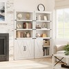 CuisinSmart 68.7" Tall 5-Shelf Bookcase, Farmhouse Wooden Bookshelf, Freestanding 5-Tier Display Cabinet for Living Room, Bedroom, Office - 3 of 4