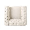Christopher Knight Home Voll Chesterfield Fabric Tufted Club Chairs with Nailhead Trim (Set of 2) - 4 of 4