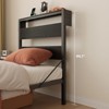Bestier Twin Bed Frame with LED Lights & Charging Station - High Headboard, Under-Bed Storage, Noise-Free, Easy Assembly - 3 of 4
