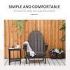 TIRAMISUBEST Folding Adirondack Chair - Weatherproof HDPE Patio Chair for Deck, Backyard & Fire Pit (Black) - 3 of 4
