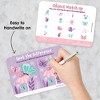 Big Dot of Happiness Beautiful Butterfly - 2-in-1 Floral Baby Shower or Birthday Party Cards - Activity Duo Games - Set of 20 - 3 of 4