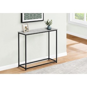Marble-Look Console Table with Metal Frame for Entryway, Living Room or Office - 1 of 4
