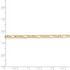 Black Bow Jewelry 3mm, 14k Yellow Gold, Flat Figaro Chain Necklace - 4 of 4