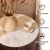 MDF Top Side Table with Metal Base Thick Scratch-Resistant Surface,for Living Room, Bedroom & Patio - 3 of 4