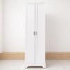 Tall Storage Cabinet with Adjustable Shelves and Anti-Tip Device, Freestanding Organizer with Double Doors for Bathroom, Kitchen, or Dining Room - 3 of 4