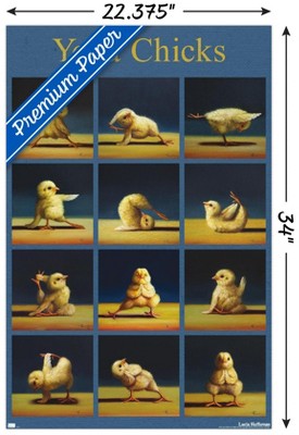 Lucia Heffernan Yoga Chicks Multicolor Premium Poster with White Mounts