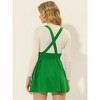 Allegra K Women's High Waist A-Line Lace Up Suspender Skirt - 3 of 4