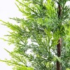 Nearly Natural 32" Pre-Lit Artificial Lightly Snowed Cypress Christmas Tree in Decorative Weaved Basket - 3 of 4