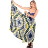 LA LEELA Women's Bikini Beach Wrap Swimwear Cover up Skirt Bathing suit Summer Wraps Sarong Swimsuits for Women One Size Gray, Tie Dye Design - 4 of 4