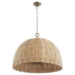 Quorum Lighting 3 - Light Pendant in  Artisan Brass - 1 of 1
