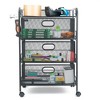 Mind Reader Metal Rolling File Cart With Drawers For Kitchen : Target