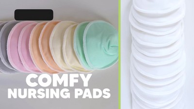 14-Pack Organic Nursing Pads - Washable Breast Pads for
