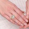 Pompeii3 Certified 3 5/8Ct Cushion Halo Diamond Engagement Ring 14k Gold Lab Created F/VS - Size 6.5 - 4 of 4