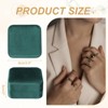 Unique Bargains Velvet Ring Organizing Display Mini 3 Slot Jewelry Storage Box - 2 of 4