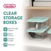 Sterilite 6 Qt Storage Boxes, Clear Plastic Containers with Lid, Set of 10, Mint - 3 of 4