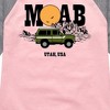 Girls' - Instant Message - Moab, Utah Shirt Tail Raglan Graphic T-shirt - 2 of 4