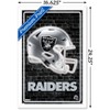 Trends International NFL Las Vegas Raiders - Neon Helmet 23 Framed Wall Poster Prints - 3 of 4
