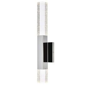 Elegant Lighting Ruelle 2 lights Chrome wall sconce - 1 of 4