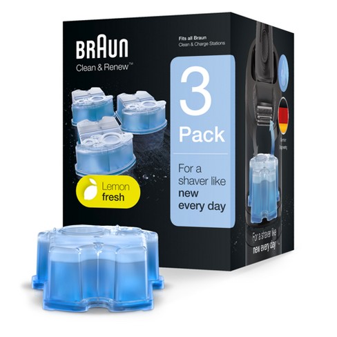 Cartouches de recharge de rasoir Braun Clean & Charge 3 packs CCR
