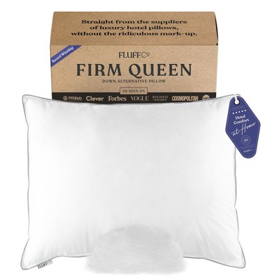 FluffCo Down Alternative Classic Hotel Pillow