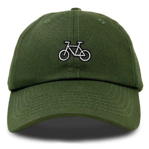 Dalix Bike Embroidered Bicycle Cotton Baseball Cap Adjustable Dad Hat Mens - 1 of 4