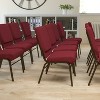 Emma and Oliver 18.5"W Church/Reception Guest Chair with Book Rack - 2 of 4