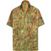 LA LEELA Men's Hawaiian Trendy Beach Summer Vacation Shirts Casual Collared Short Sleeve Shirts Button Down Shirt Men - 4 of 4