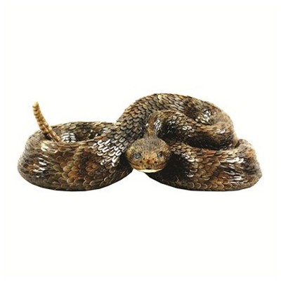BFG Supply Company Michael Carr Critters Polyresin Western Diamondback Rattlesnake Outdoor Decoy Figurine Statue Decoy for Lawn and Garden Protection