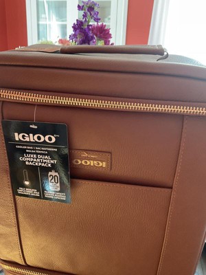 Igloo Luxe Dual Compartment Cooler Backpack - Cognac : Target