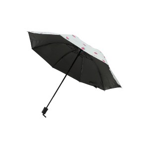 Unique Bargains Portable Umbrella 8-Rib Strawberry Print Sun Protective Impact Cloth Vinyl 39.37"x27.17" 1 Pcs - 1 of 4