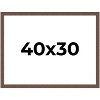 PosterPalooza | 40x30 Wide Barnwood Picture Frame, UV Acrylic, 6 Finishes - Grey, Brown, White, and Black - 2 of 4
