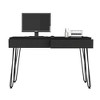 NicBex Home Office Desk 20.1" L Modern Writing Desk with 2 Large Drawers, Hairpin Legs and Wooden Desktop for Office, Study, Living Room - 2 of 4