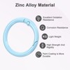 Unique Bargains Metal Spring O Rings Zinc Alloy Durable Multipurpose Lightweight Buckle - 2 of 4