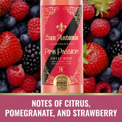 San Antonio Pink Passion Sweet Rose Wine - 750ml Bottle