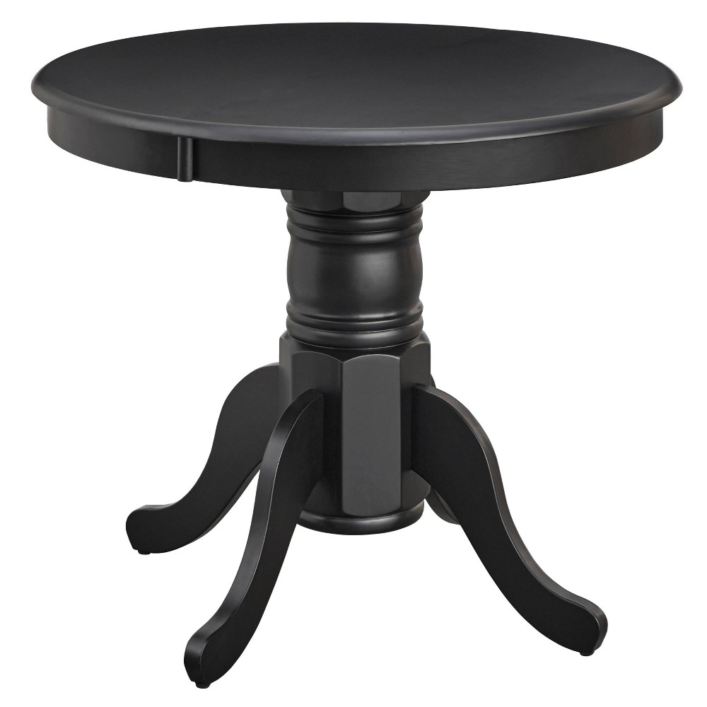 Photos - Garden & Outdoor Decoration Hawthrone Round Pedestal Dining Table Black - Buylateral: Modern Farmhouse Design, 40" Diameter