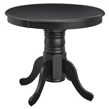Hawthrone Round Pedestal Dining Table Black - Buylateral