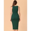 Allegra K Women's V Neck Twist Knot Split Sleeveless Dress - image 3 of 4